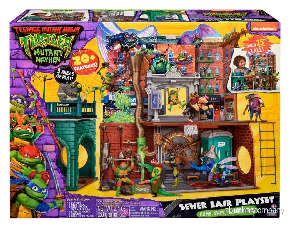 Teenage Mutant Ninja Turtles: Mutant Mayhem Playset Sewer Lair New Version - Bild 2