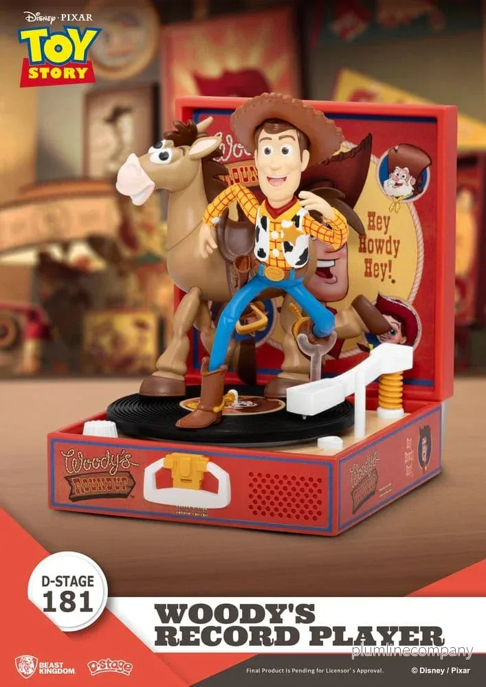 Toy Story Skivspelare Serie PVC-figur Woodys Skivspelare 13 cm - Bild 3
