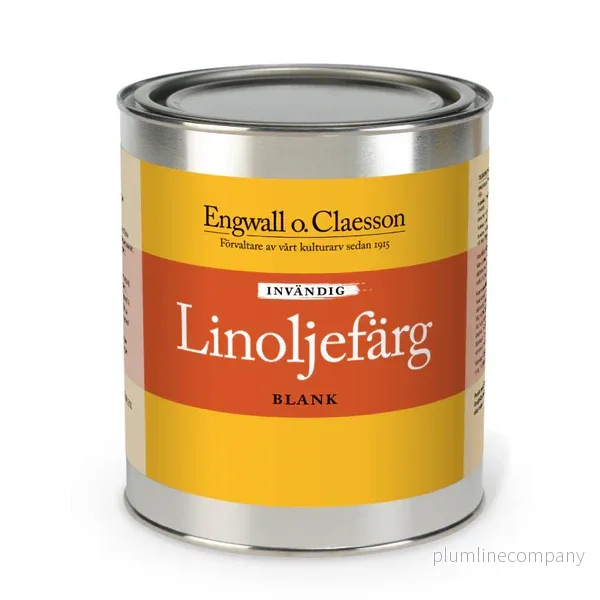 Invändig linoljefärg Blank Vit 1 liter - Bild 2