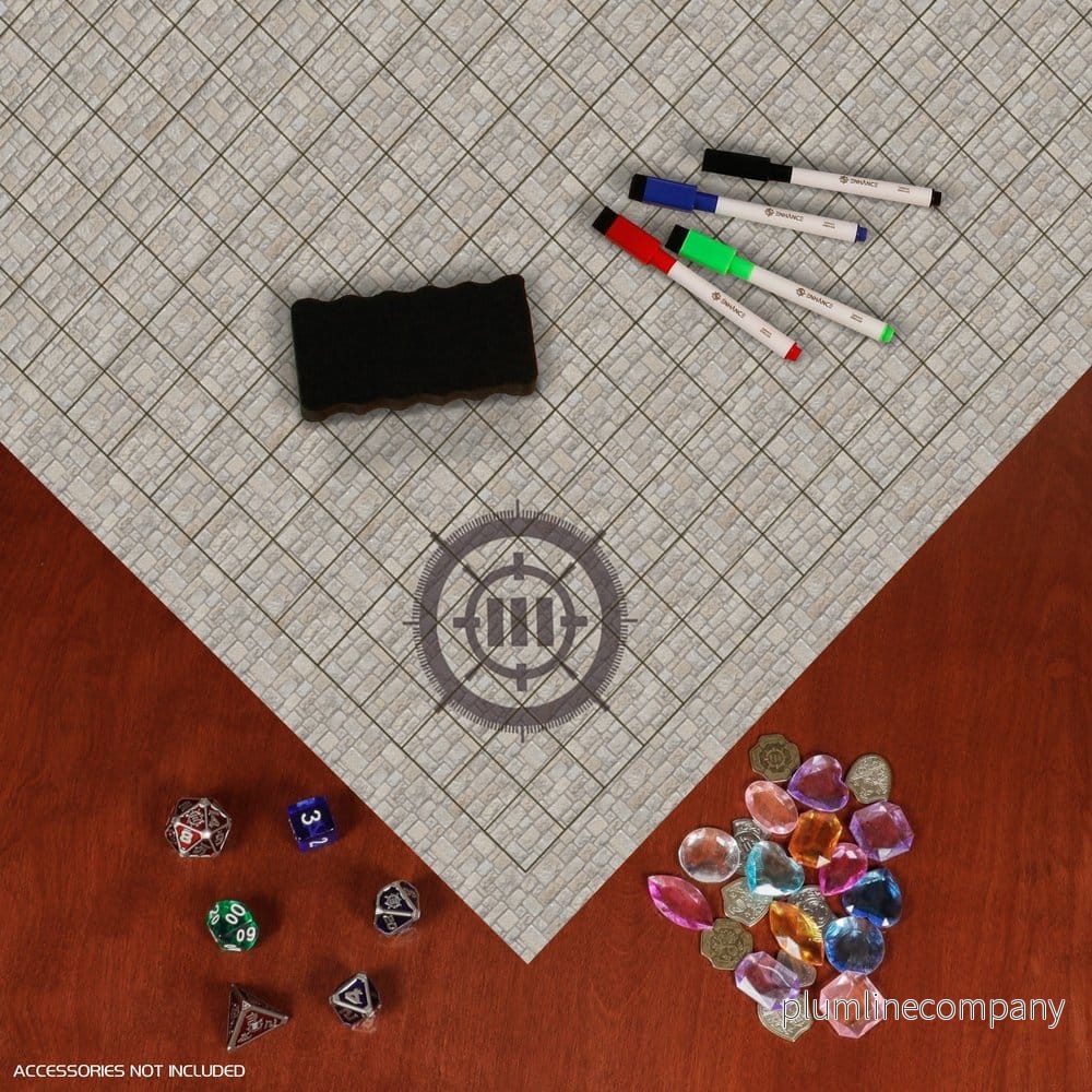 Enhance Tabletop Grid Mat Kampanjkit DnD beige - Bild 3