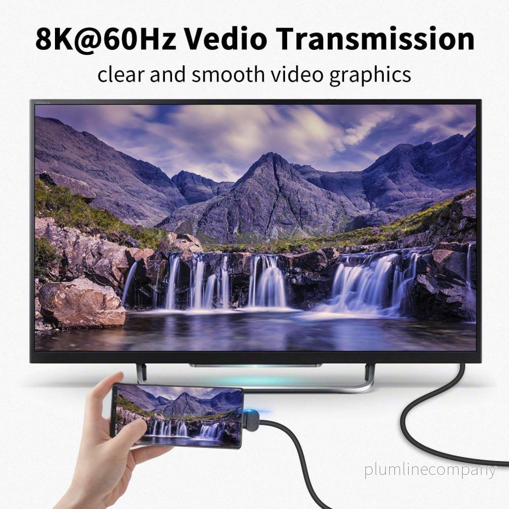 NÖRDIC USB4 vinklad adapter hane till hona 40G 8K60Hz PD240W - Bild 2