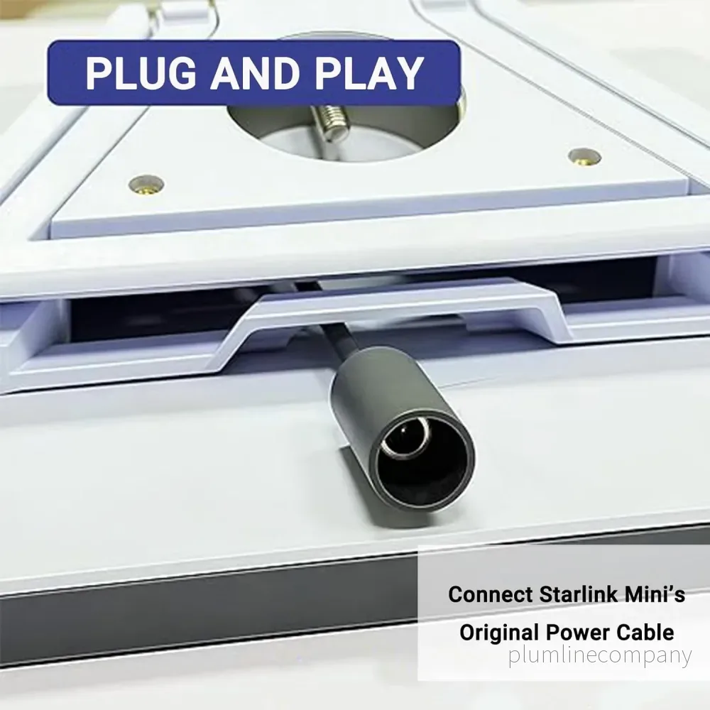 Starlink Mini DC-förlängningskabel 22 cm, vattentät strömkabel-adapter, hona till hane - Bild 2