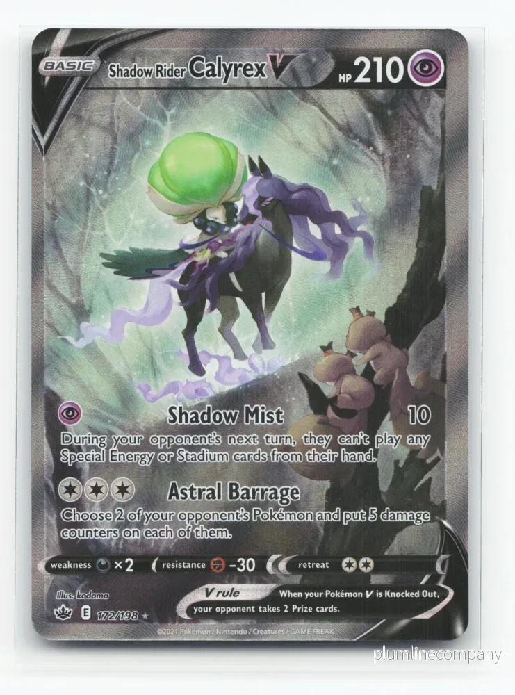 Shadow Rider Calyrex V 172/198 - Chilling Reign
