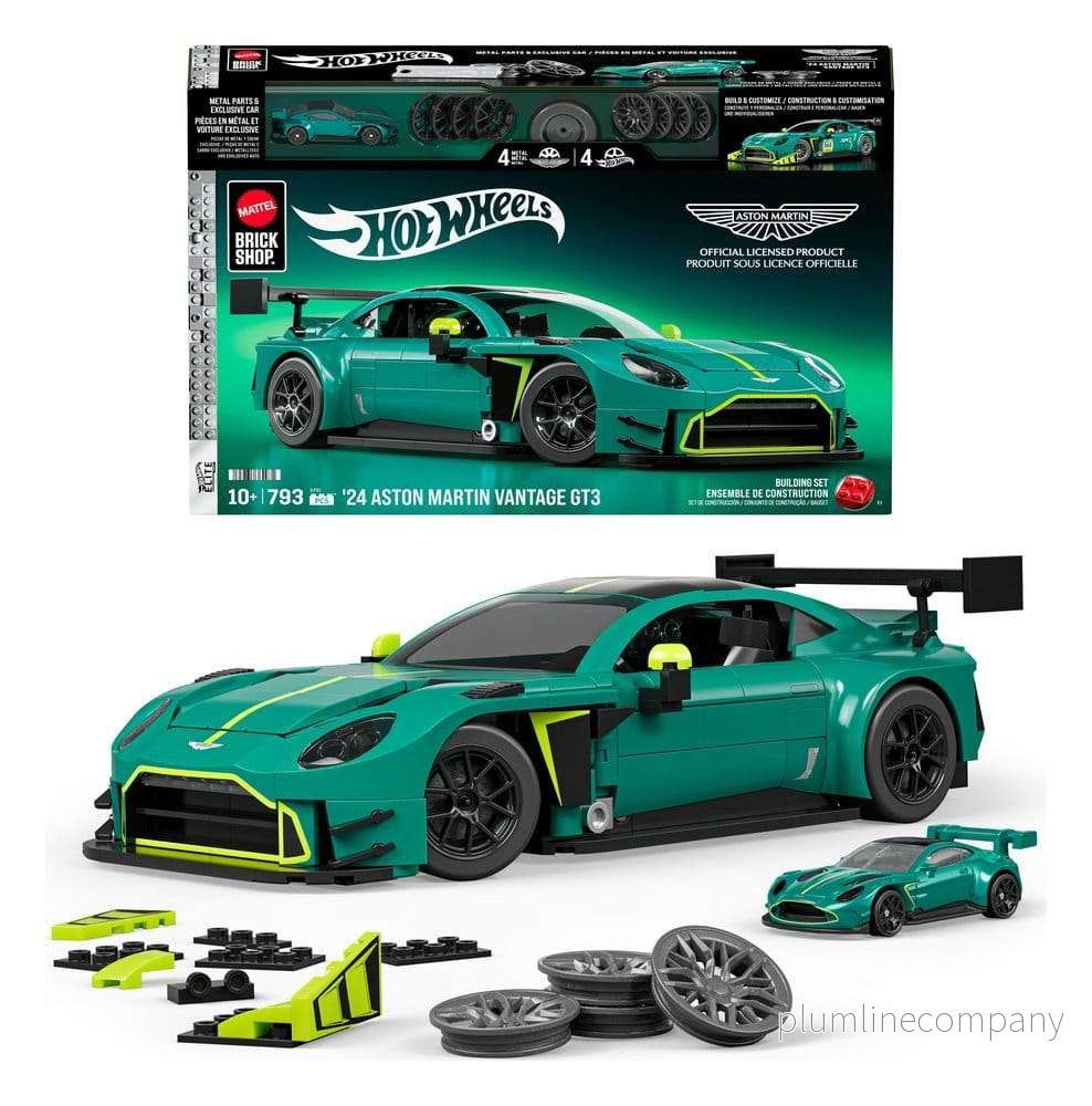 Hot Wheels Elite Mattel Brick Shop byggsats 1:16 ’24 Aston Martin Vantage GT3 Hot Wheels Elite Mattel Brick Shop byggsats 1:16 ’24 Aston Martin Vantage GT3
