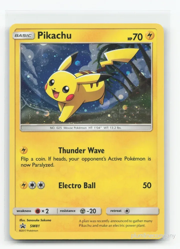 Pikachu SM81 – SM Black Star Promos Pikachu SM81 – SM Black Star Promos