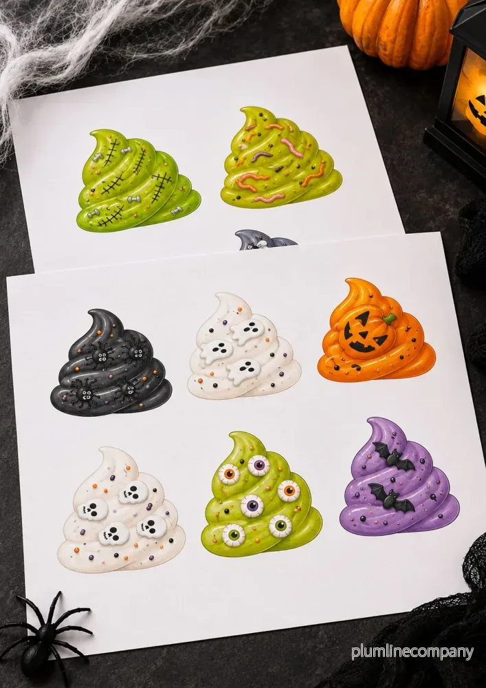 Halloweenpaket – till pizza, glass, cupcakes & Hot Chocolate Bar - Bild 3