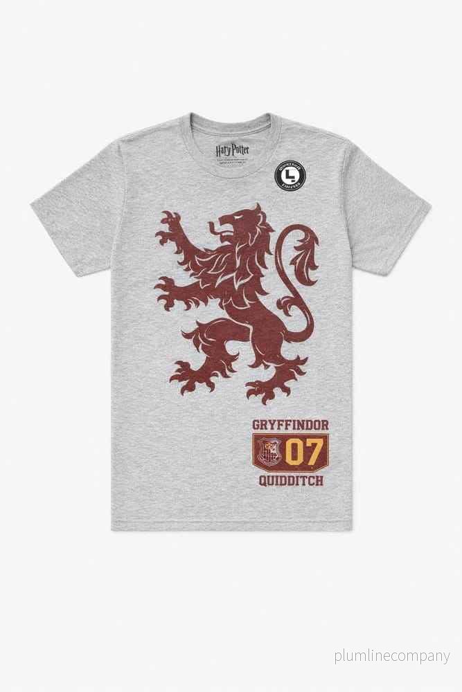 Harry Potter T-shirt Gryffindor 07 Quidditch Lejonemblem Storlek S