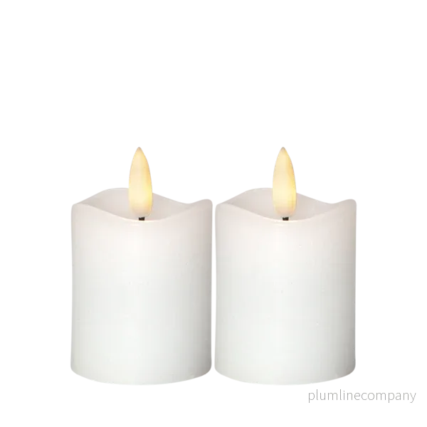Konstgjorda ljus 7,5 cm 2 st Vax Konstgjorda ljus 7,5 cm 2 st Vax