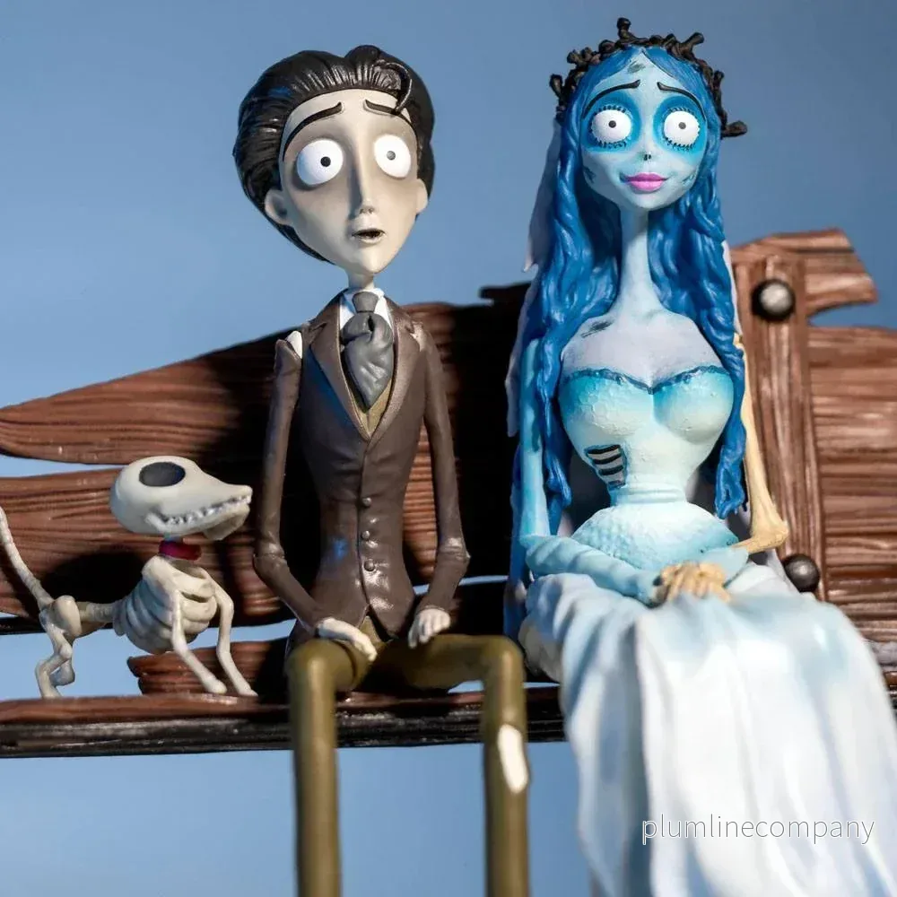 Corpse Bride PVC-statyn - Victor & Emily med Zero - Bild 3