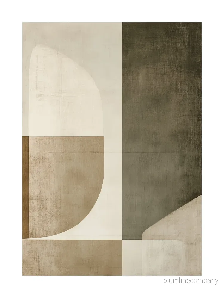 Geometric Contrast Poster