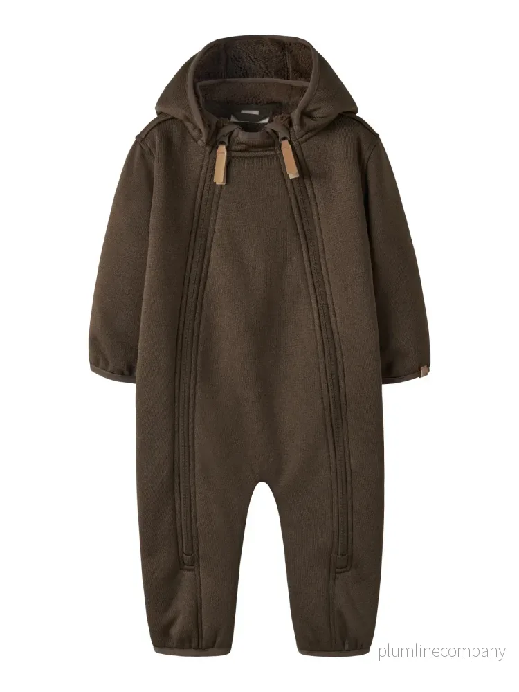 Softshelloverall för Baby – Dark Earth – NBNLORO LOOSE SUIT 1FO LIL