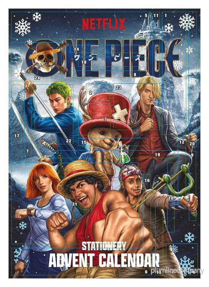 One Piece adventskalender 2027 display med 8 st One Piece adventskalender 2027 display med 8 st