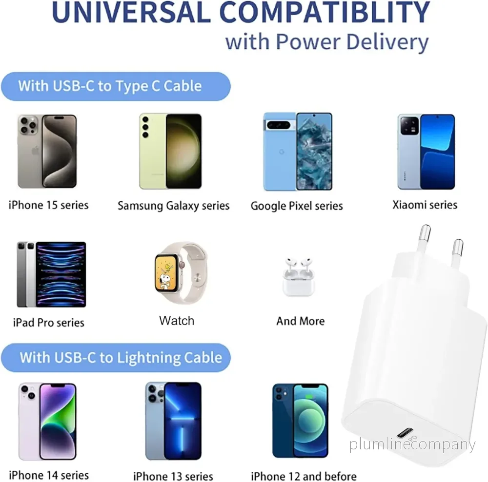 Väggladdare USB-C 3A PD 20W - Bild 2