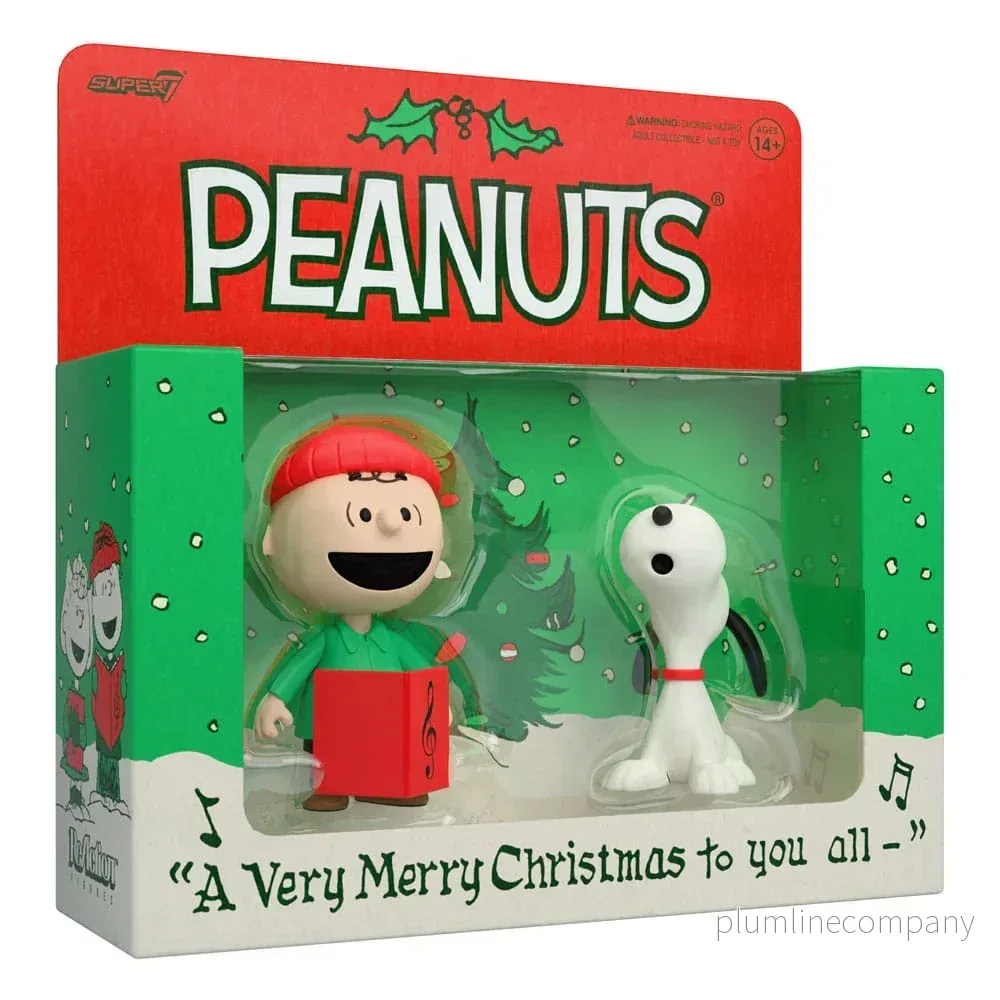 Peanuts ReAction Actionfigur 2-Pack Brown och Snoopy (Sjungande) 10 cm - Bild 3