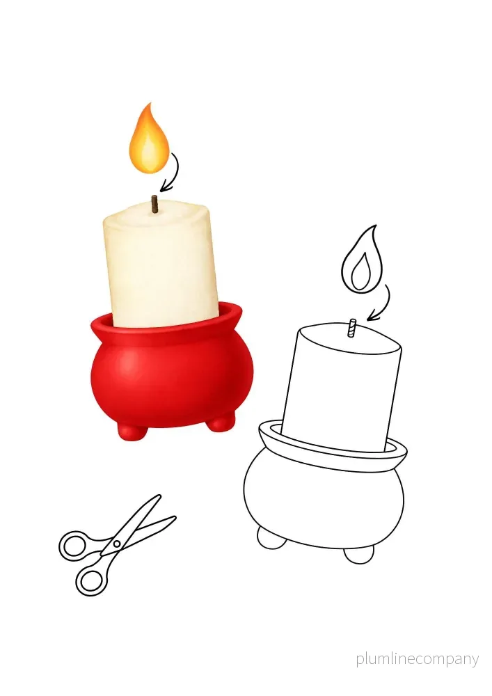 Adventsljusstake till fönster - Röd - Bild 2