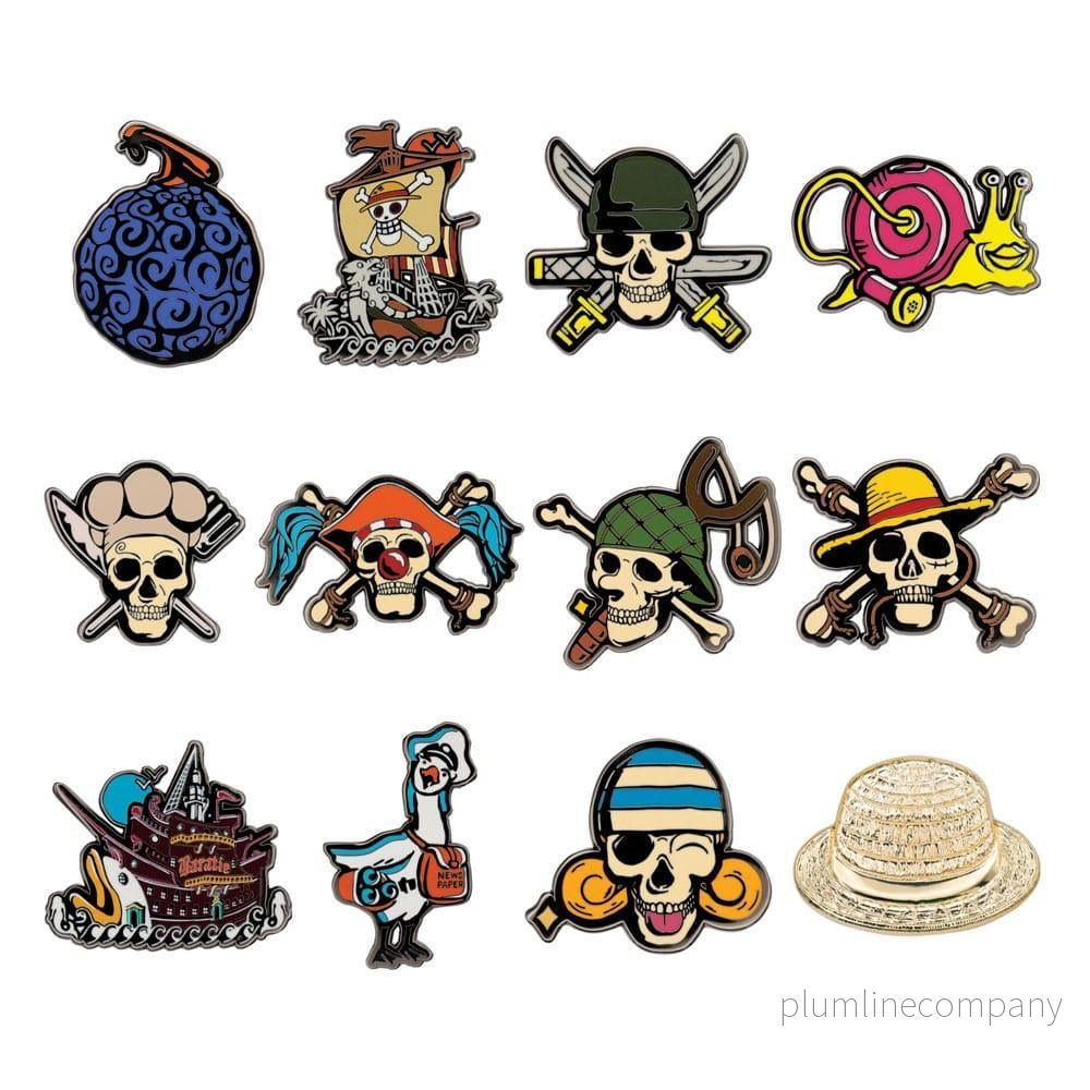One Piece Mystery Pin Badge Display – Collectible Enamel Pins