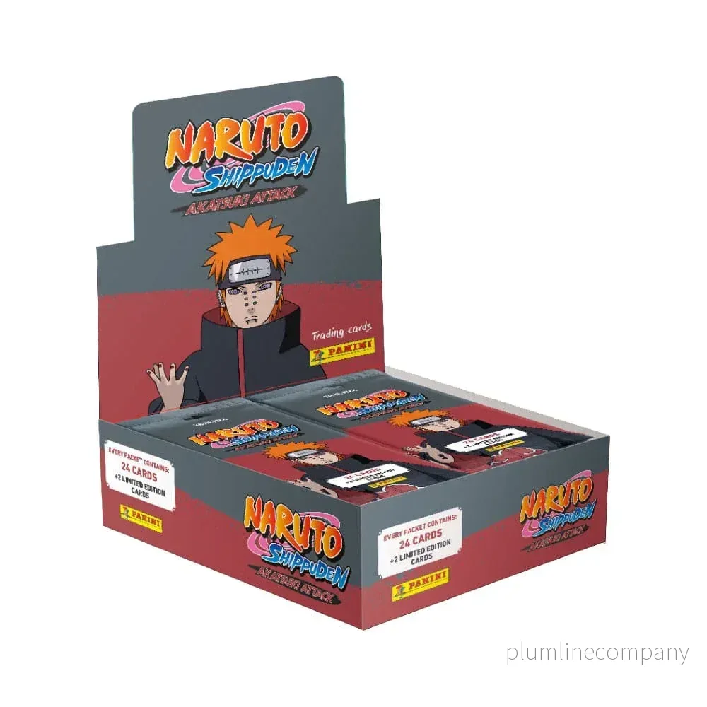 Naruto Shippuden Akatsuki Attack Trading Cards – Fat Packs Display (10) Naruto Shippuden Akatsuki Attack Trading Cards – Fat Packs Display (10)