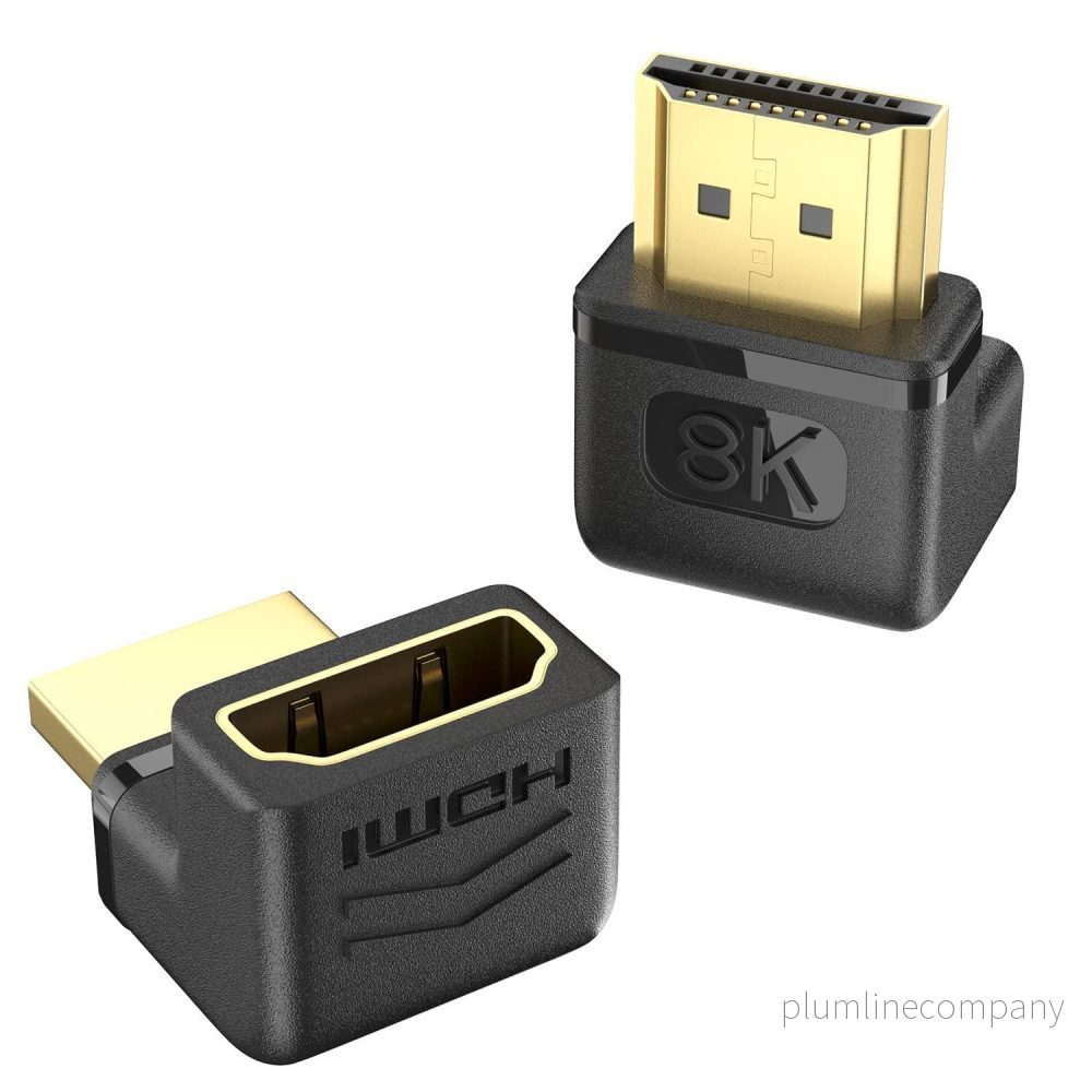 NÖRDIC vinklad HDMI 2.1 adapter 8K60Hz 4K120Hz HDR NÖRDIC vinklad HDMI 2.1 adapter 8K60Hz 4K120Hz HDR