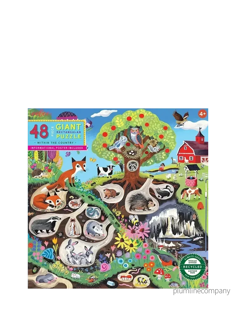 Giant Puzzle 48 bitar - Inom Landet