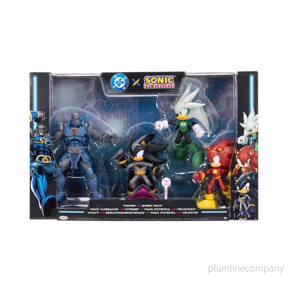 DC Comics Sonic The Hedgehog paket 4 figurer 12cm