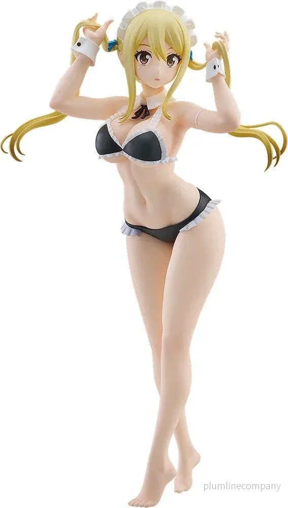 Fairy Tail 100 Years Quest Beach Queens Pop Up Parade PVC Figur Lucy Heartfilia: Virgo Form Baddräktsversion L Storlek 23 cm