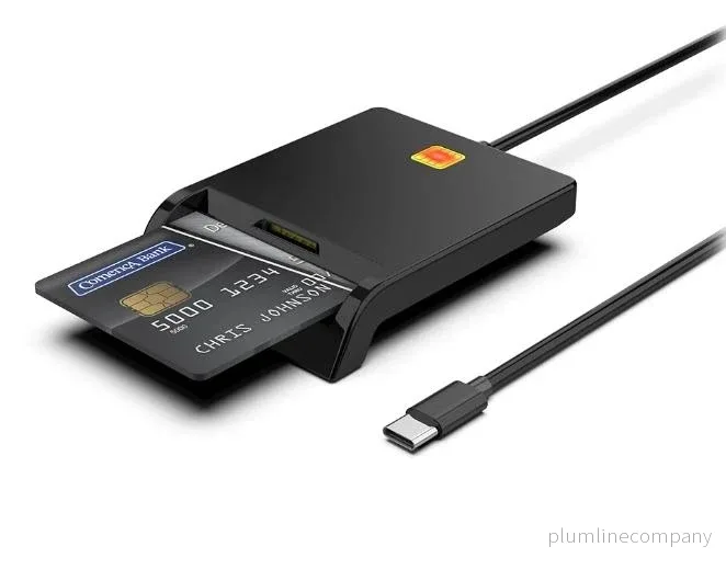 NÖRDIC USB-C Smartkort- och SIMkortläsare ISO7816 IDkort EMV Creditkort