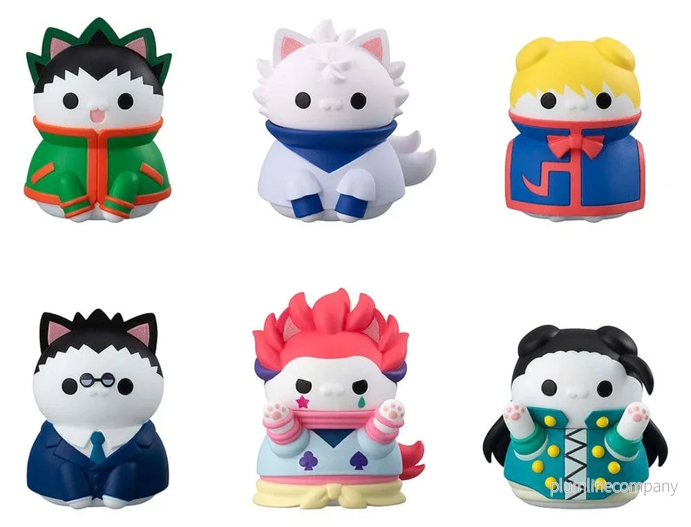 Hunter x Hunter Mega Cat Project Minifigurer Nyanter x Nyanter Hunter x Cat 3 cm Döljd Box Sortiment (8)