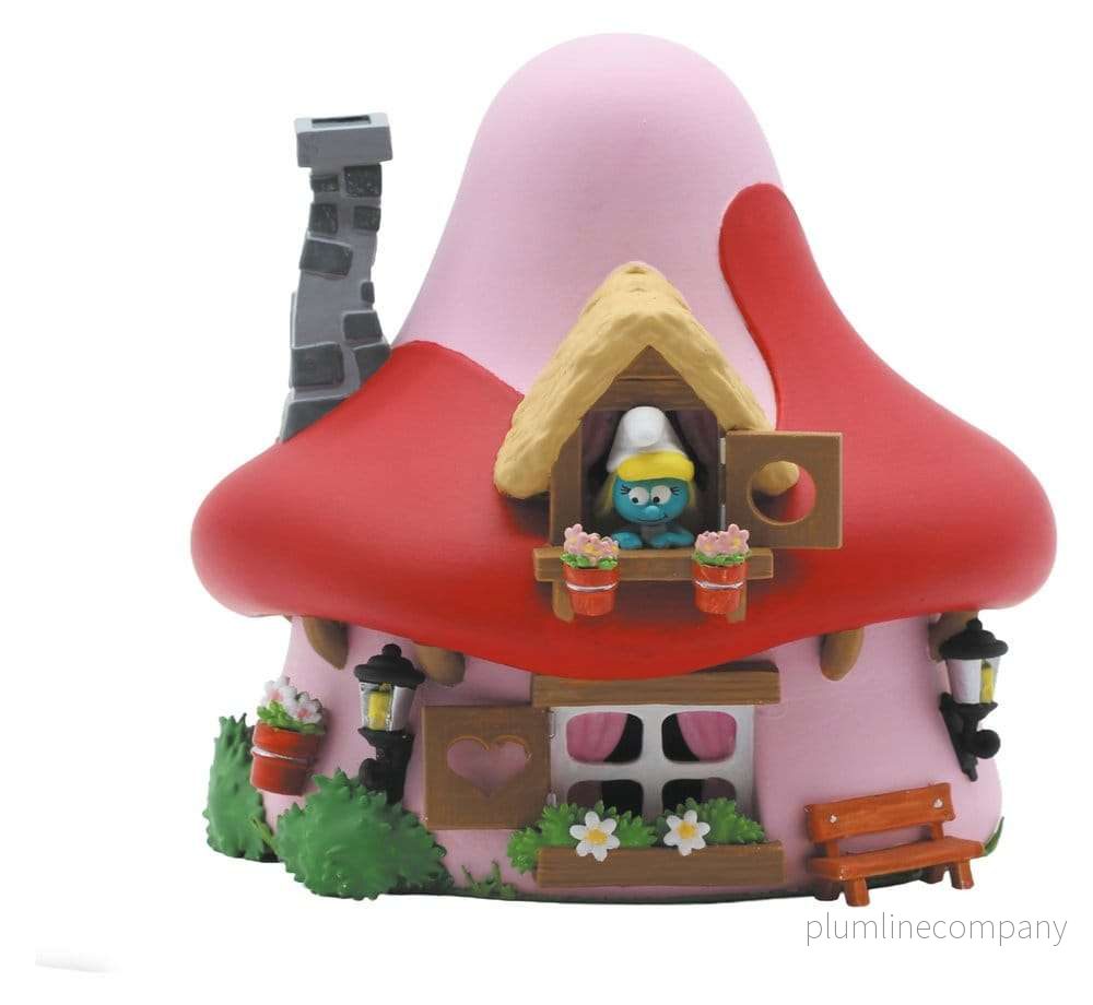 Smurfarna: Sparbössa med Svampstuga och Smurfan, 15 cm