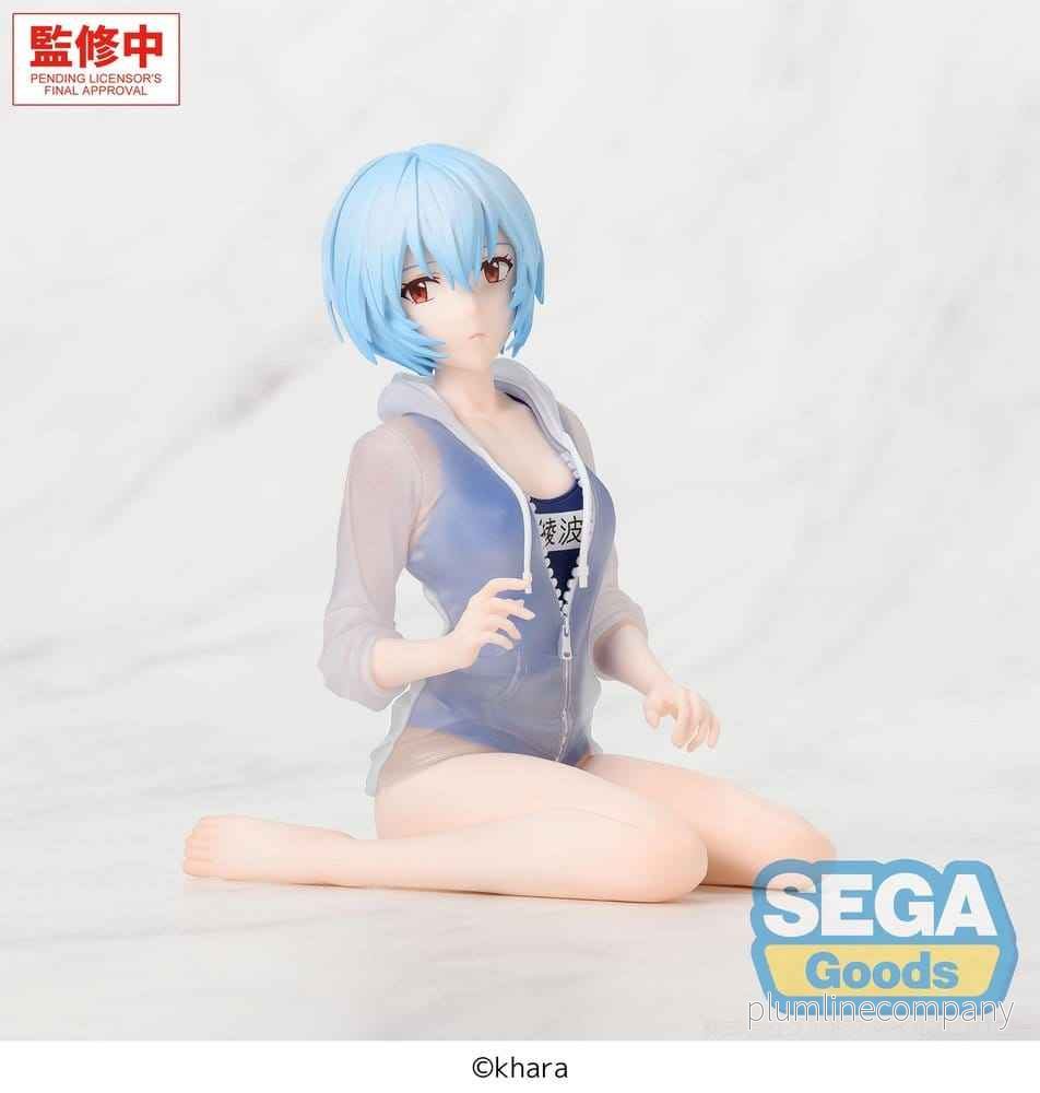 Rebuild of Evangelion Yumemirize PVC-figur Rei Ayanami Skolbaddräktsversion 13 cm