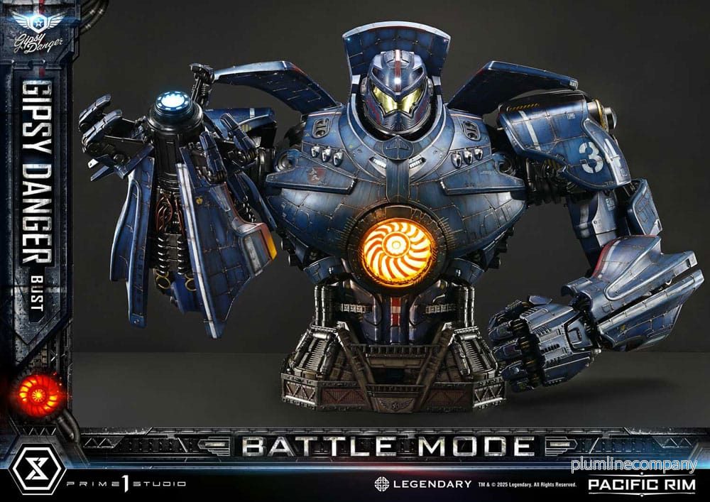 Pacific Rim Life Size Bust 1/1 Gipsy Danger Battle Mode 75 cm
