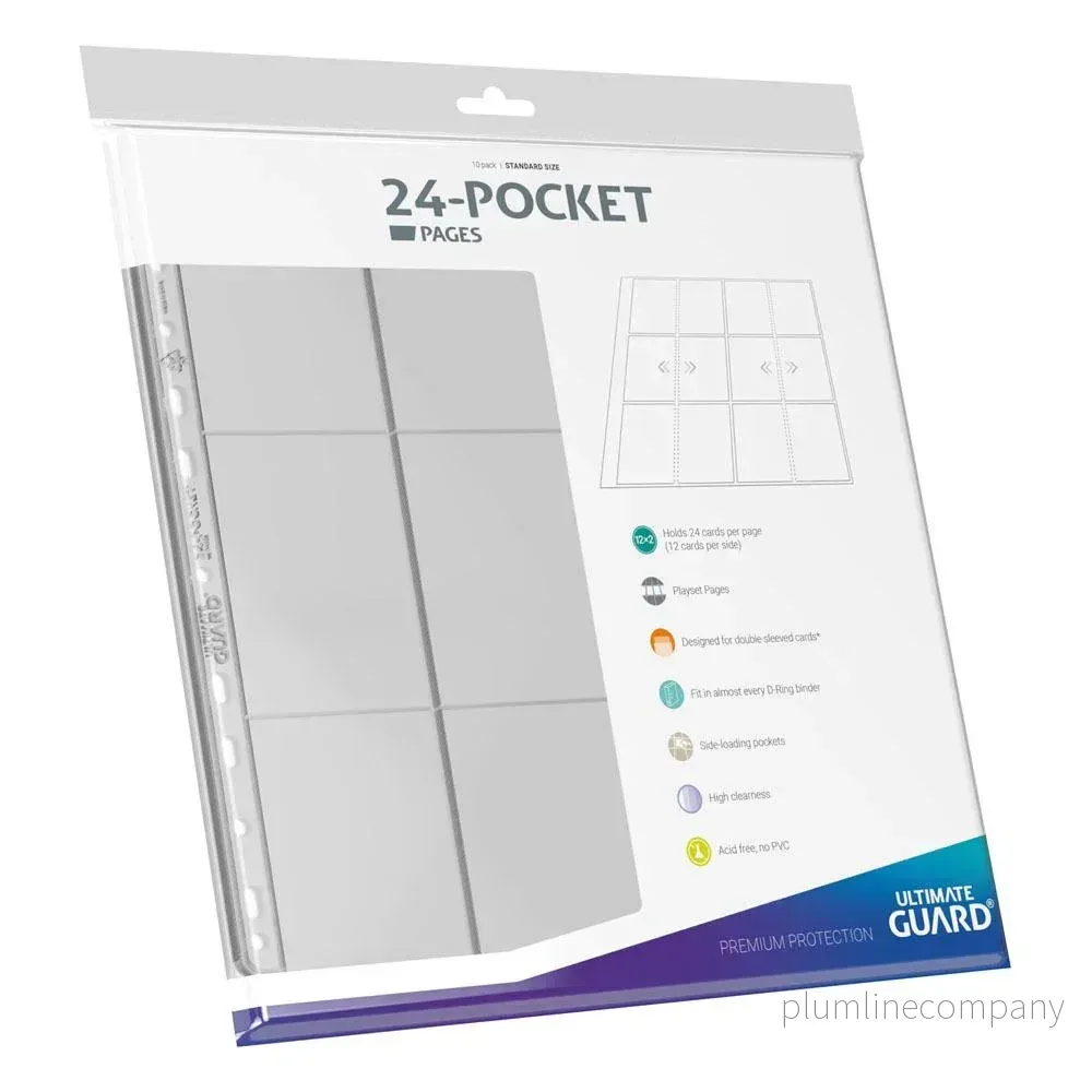 Ultimate Guard 24-Pocket QuadRow Sidor - Transparent (10-pack) - Bild 3