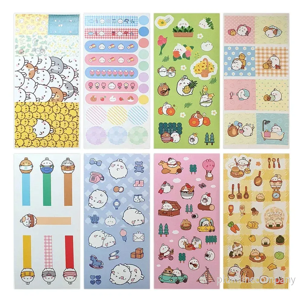 Molang Sticker Pack Happy Days – Klistermärken för Lyckliga Dagar Molang Sticker Pack Happy Days – Klistermärken för Lyckliga Dagar