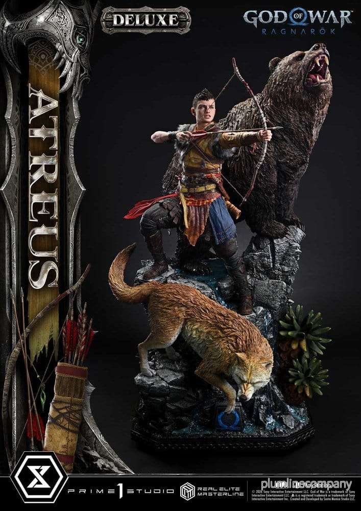 God of War: Ragnarok Real Elite Masterline Staty 1/3 Atreus DX Bonus Version 96 cm