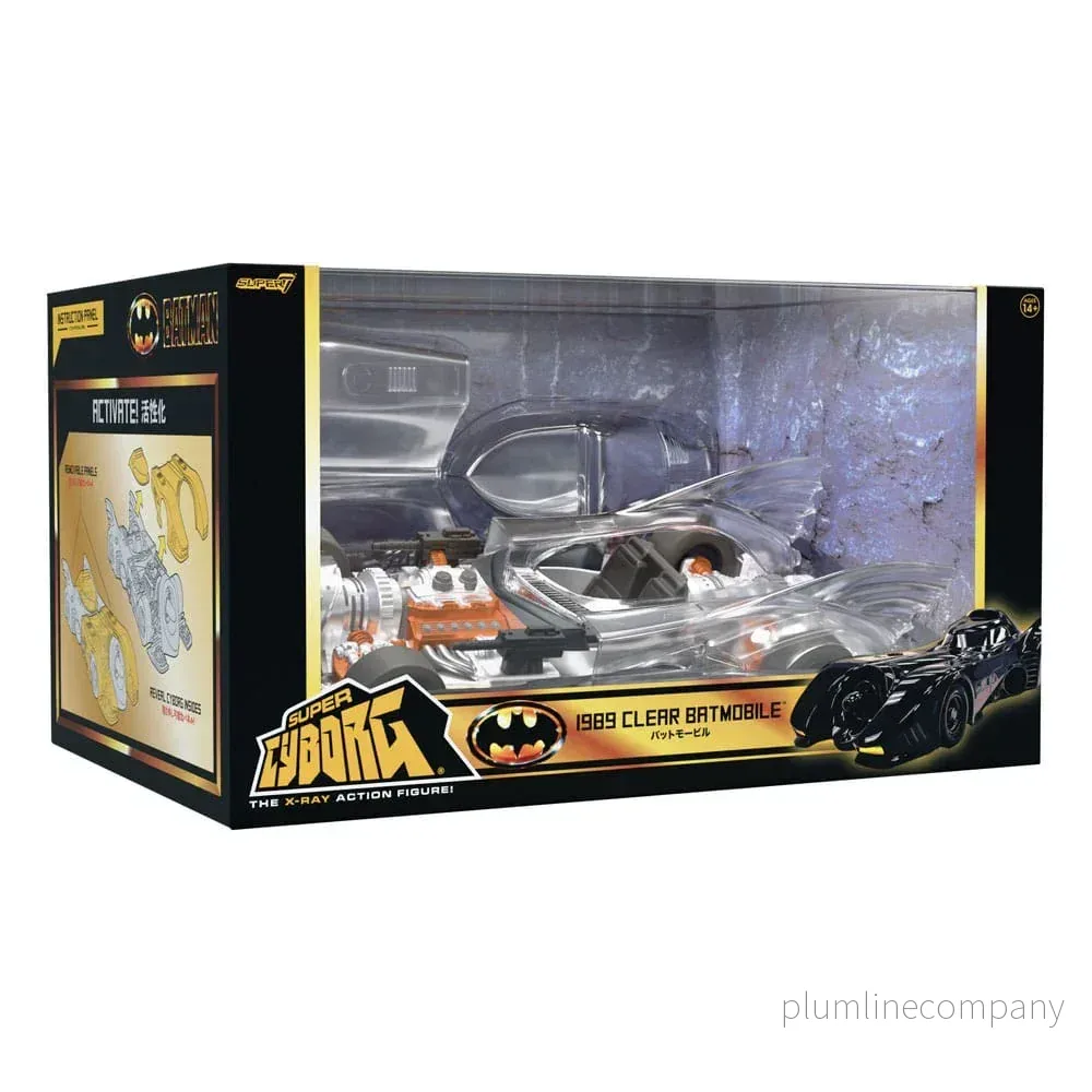 Batman 1989 Super Cyborg Kjøretøy Batmobile 1989 (Clear) 35 cm - Bild 3