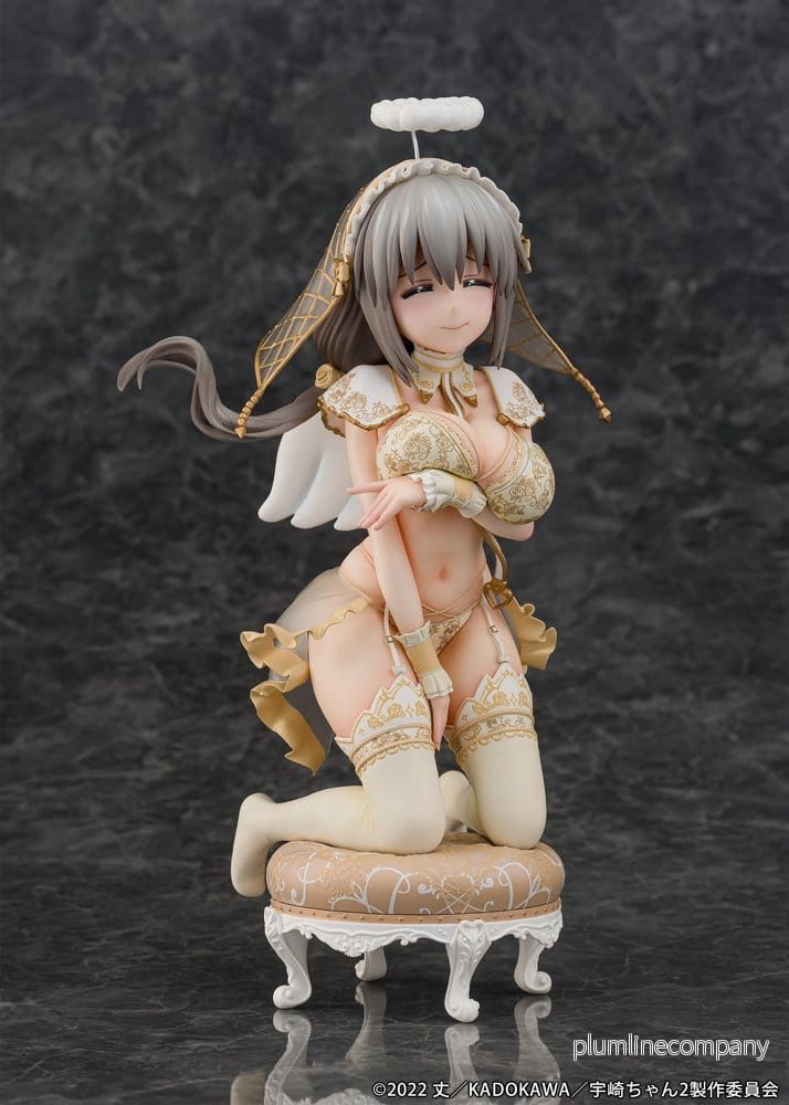 Uzaki-chan Vill Umgås! PVC Figur 1/7 Tsuki Uzaki Angel Ver. 19 cm - Bild 3