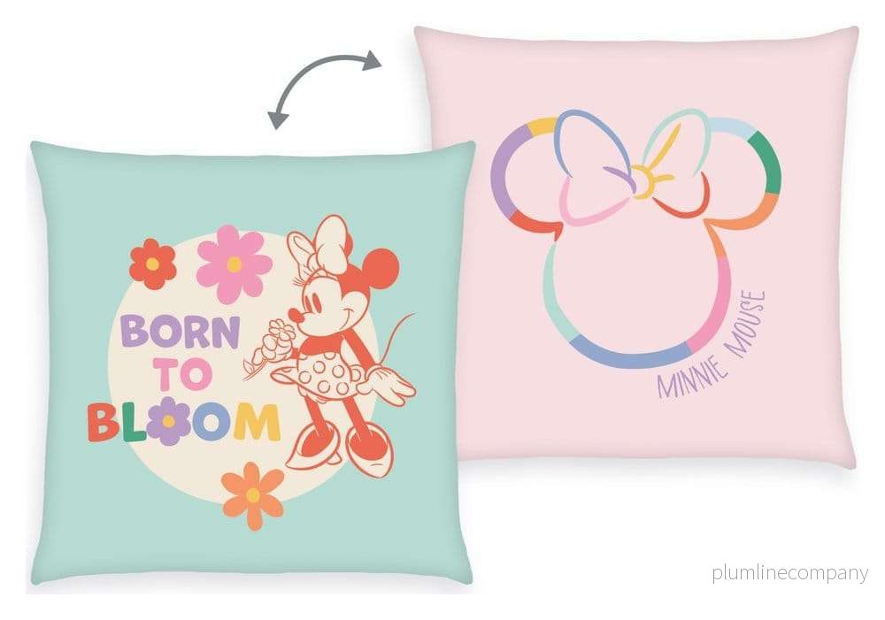 Disney Soft Velboa Pillow Minnie Mouse Born to Bloom 40 x 40 cm