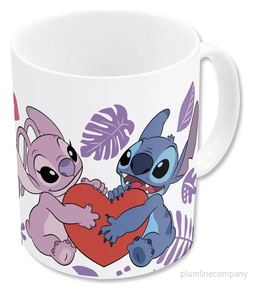 Lilo & Stitch Mugg Ängel & Stitch Hjärtat 325 ml