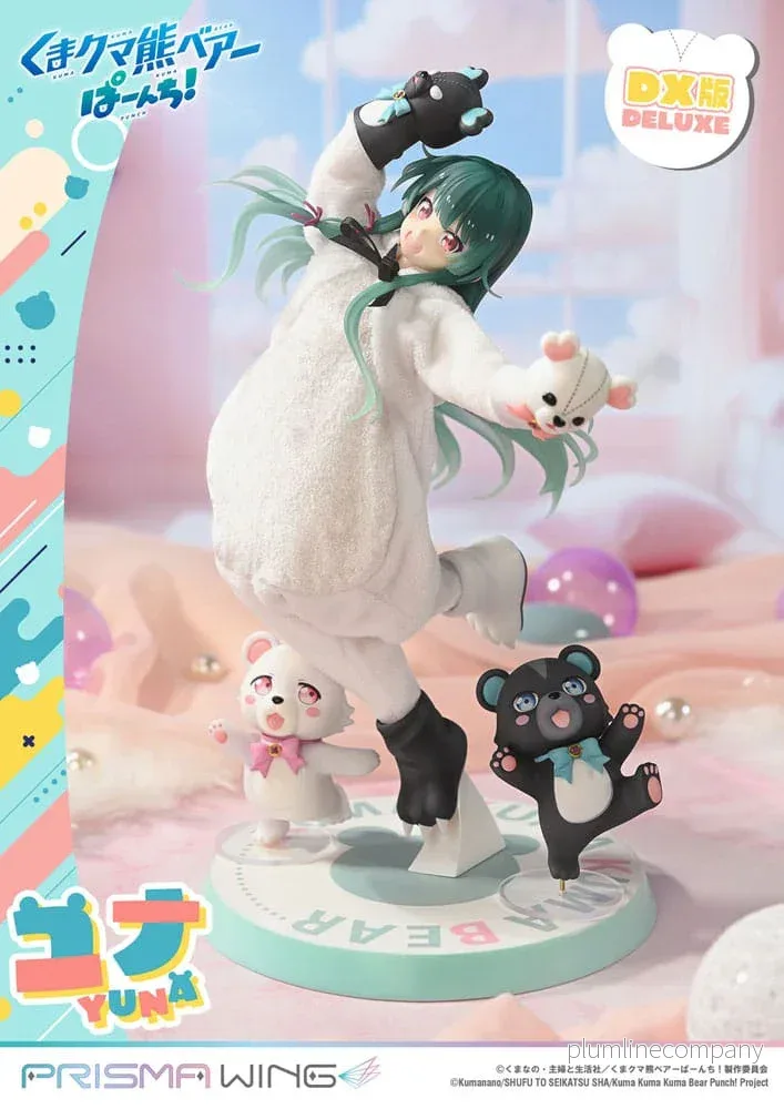 Kuma Kuma Kuma Bear Punch! Prisma Wing PVC Figur 1/7 Yuna Deluxe Version 28 cm