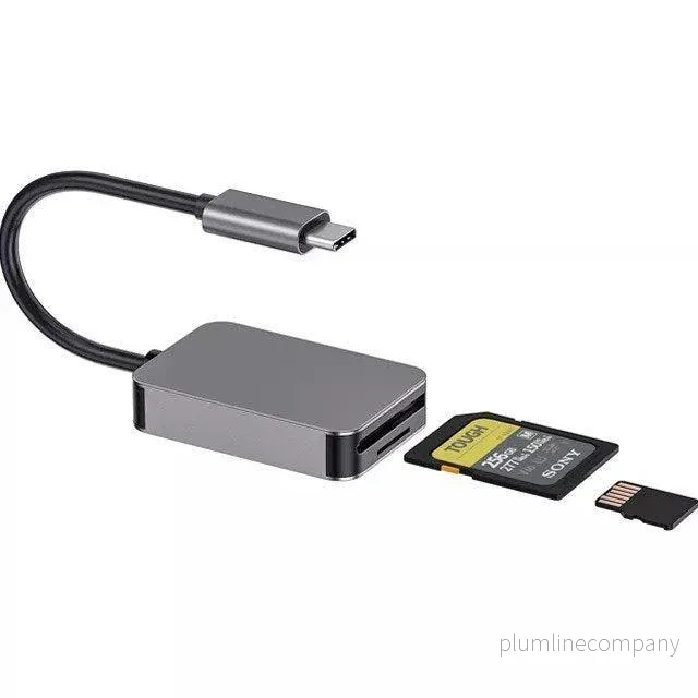 NÖRDIC USB-C 3.1 Kortläsare 2 Slot SD 4.0 och MicroSD UHS-II NÖRDIC USB-C 3.1 Kortläsare 2 Slot SD 4.0 och MicroSD UHS-II