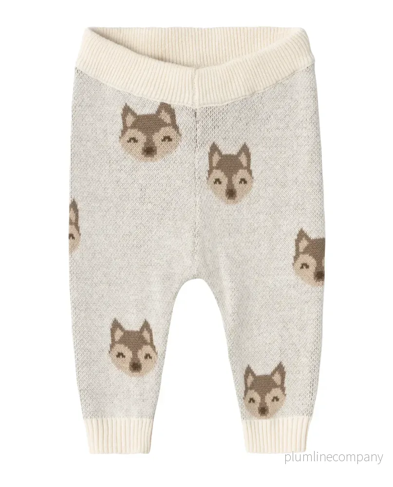 Sista ex Stl. 68 & 86 - NORMAL PASSFORM BYXOR - NBMLAMOE KNIT PANT LIL - BIRCH