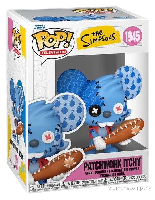 The Simpsons POP! Animation Vinyl Figure Itchy Patchwork 9 cm - Bild 2