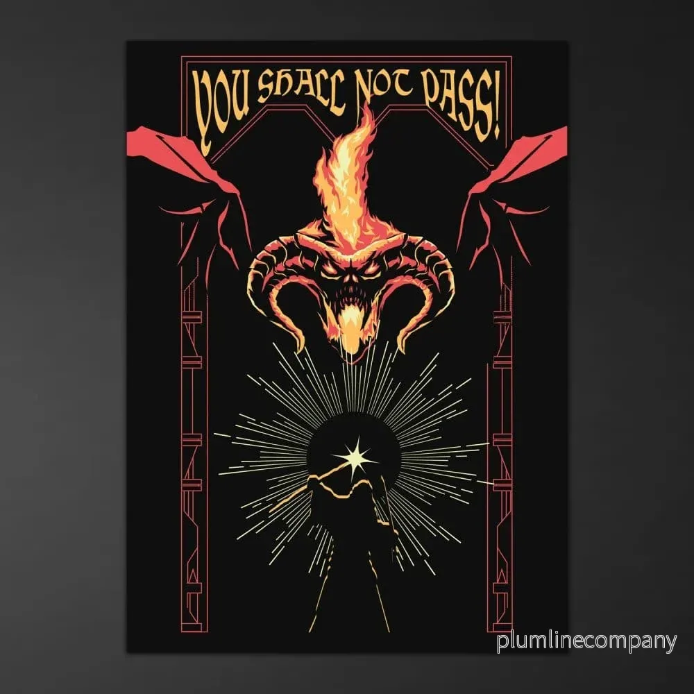 Sagan om Ringen Fluorescerande Poster Balrog 50 x 70 cm - Bild 2