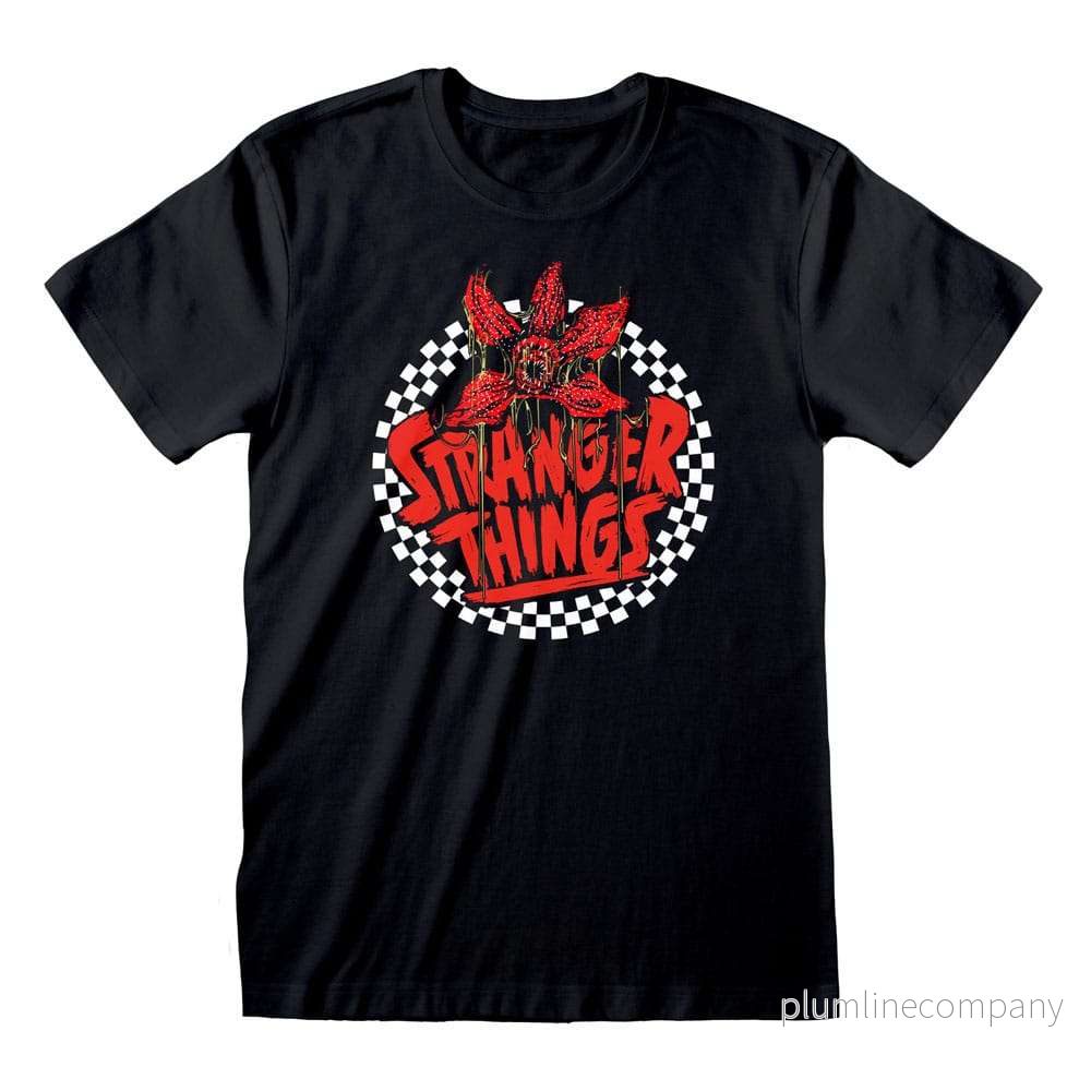 Stranger Things T-Shirt Checkered Circle