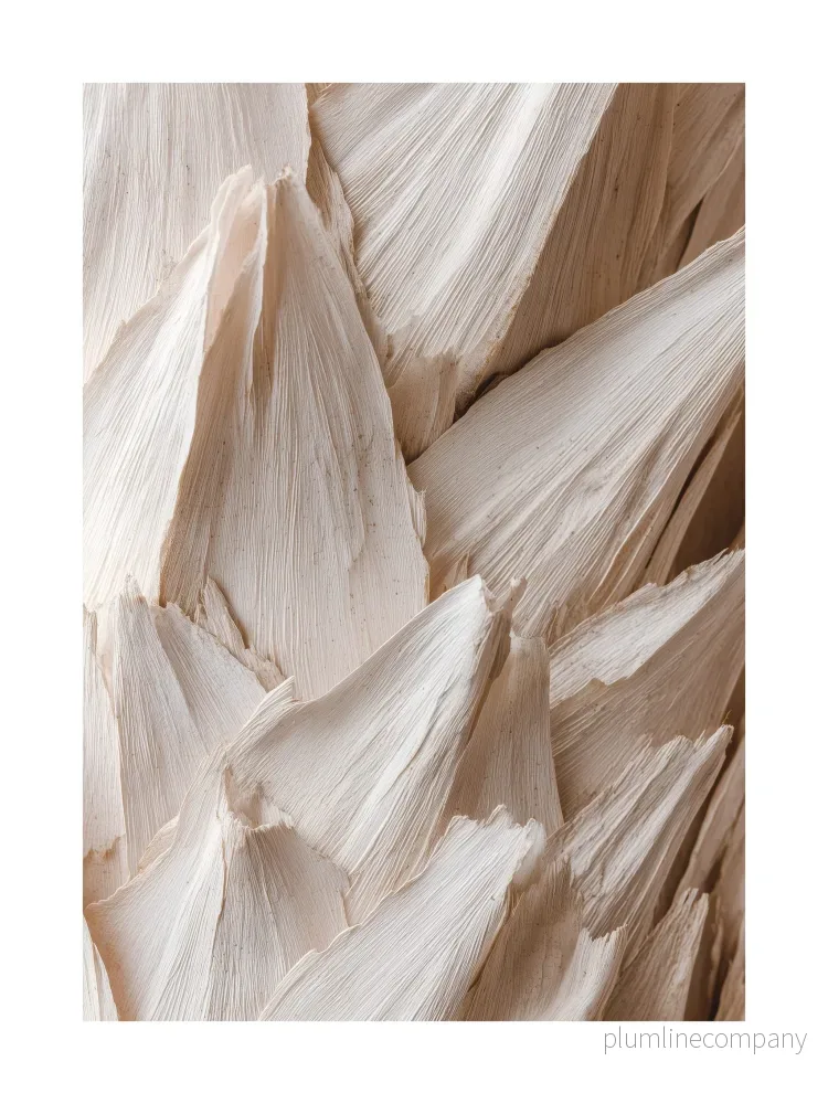 Ivory Palm Texture Poster