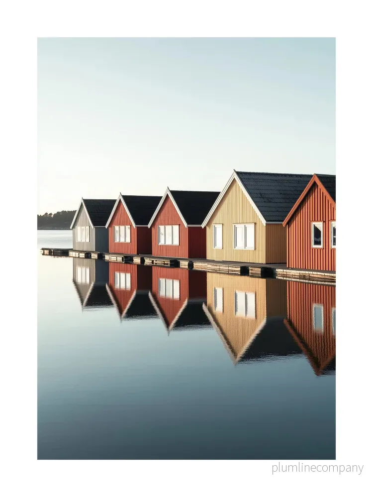 Smögen Waterfront Huts Poster