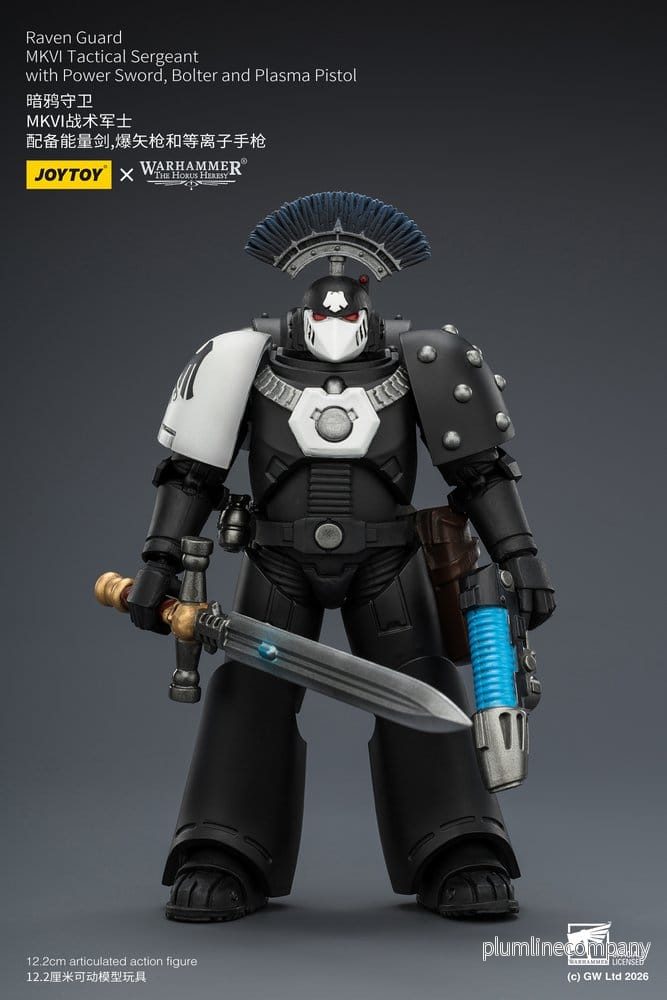 Warhammer 40,000 Actionfigur Raven Guard MkVI Taktisk Sergent 12 cm - Bild 3