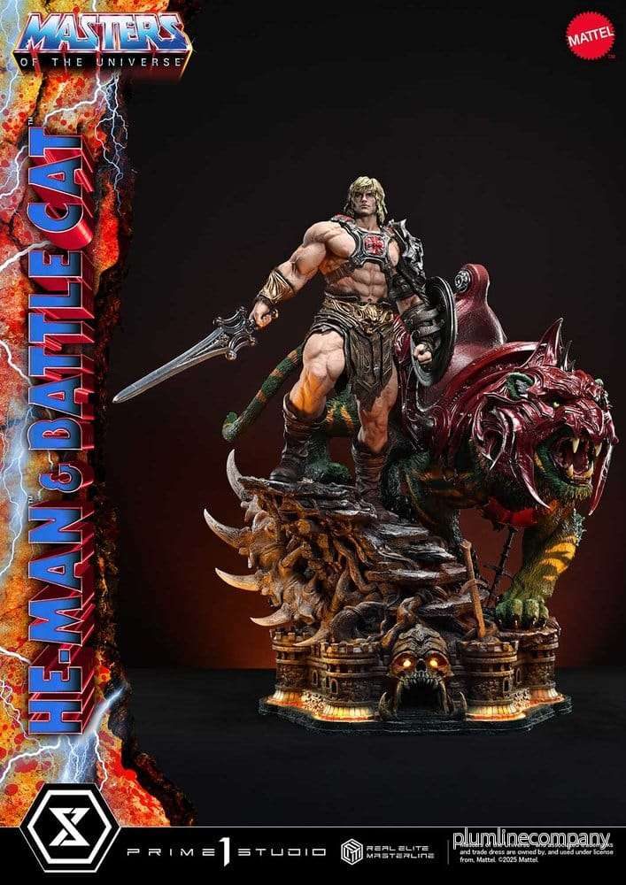 Masters of the Universe Real Elite Masterline Series Statue 1/4 He-Man & Battle Cat 86 cm - Bild 3