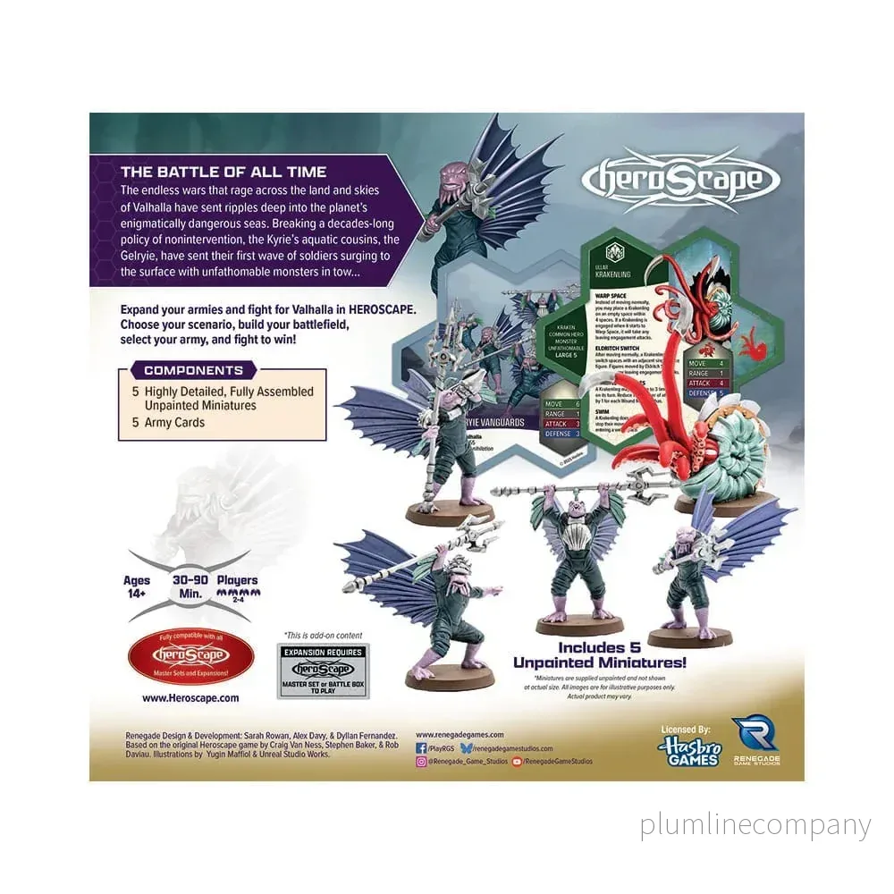 Heroscape Army Expansion: Embers of War - Krakenling & Gelryie Vanguards (Engelsk Version) - Bild 3