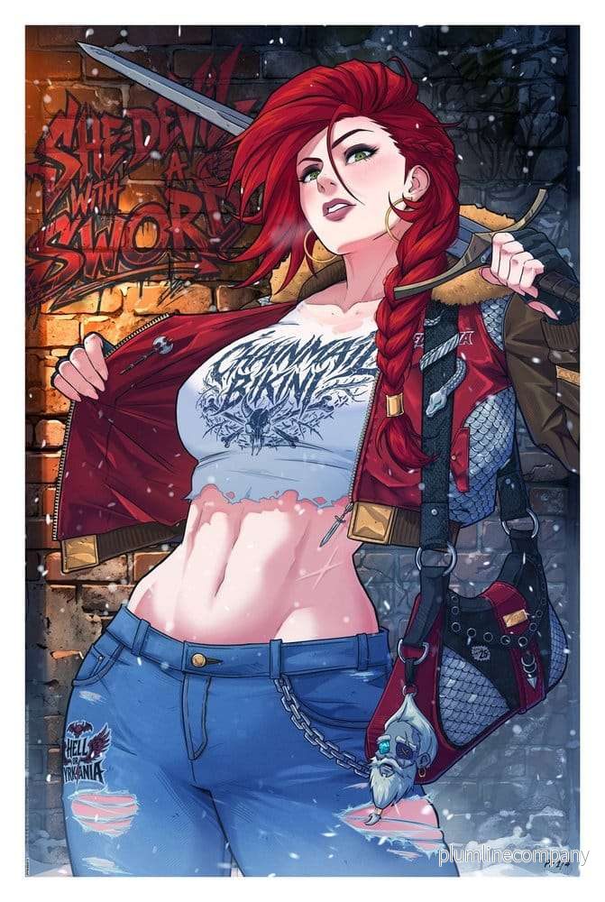 Dynamite Entertainment Red Sonja Fine Art Print av Jhony Caballero 61 x 41 cm – utan ram Dynamite Entertainment Red Sonja Fine Art Print av Jhony Caballero 61 x 41 cm – utan ram