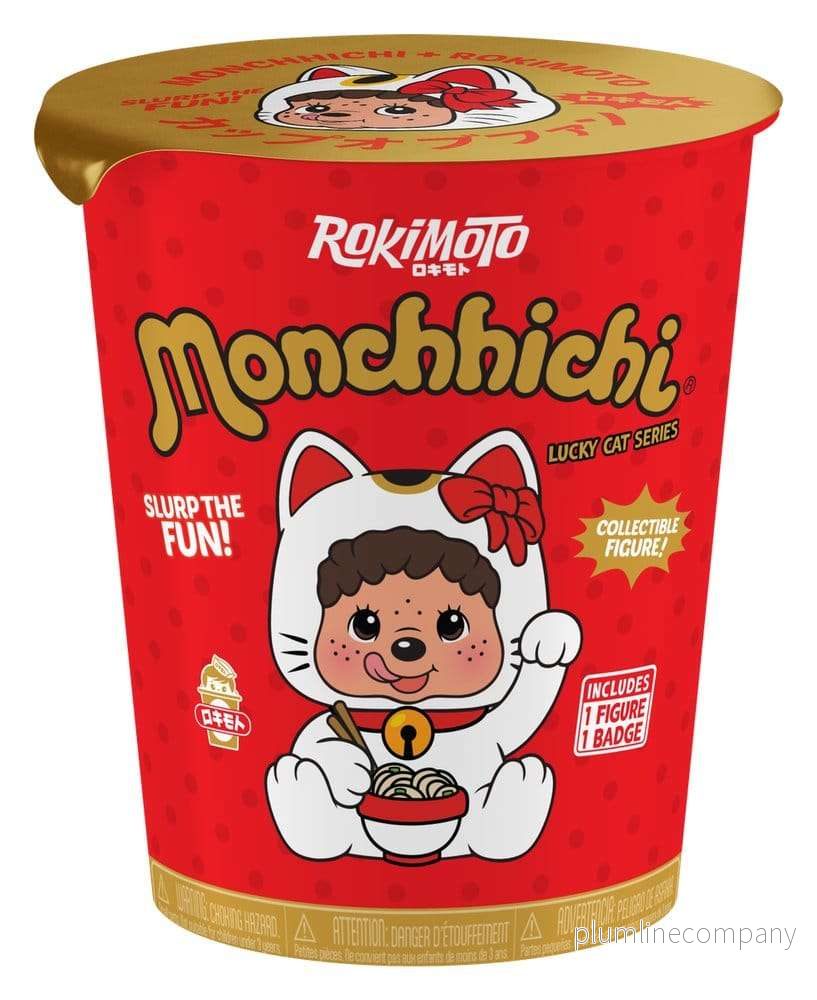 Monchhichi Rokimoto Figur Cup of Fun Lucky Cat Series Blind Box Display (6) - Bild 2
